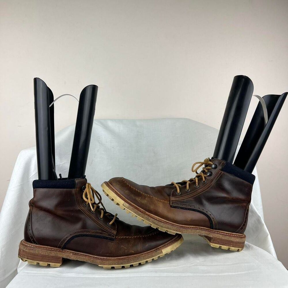 Woolrich Woodwright Brown Leather Toe Lug Sole Boots Size 12